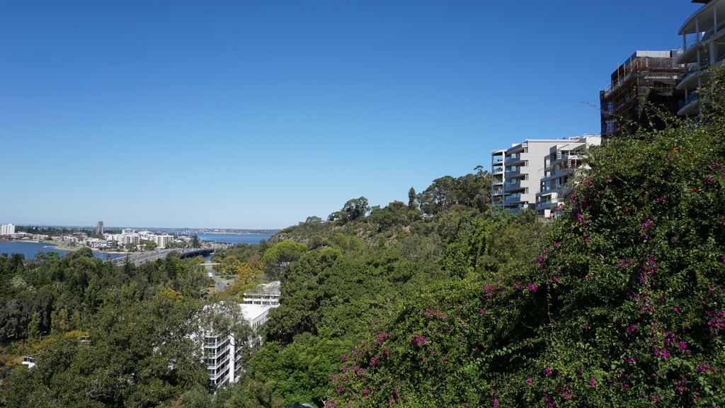 Going down from King's' Park, Perth