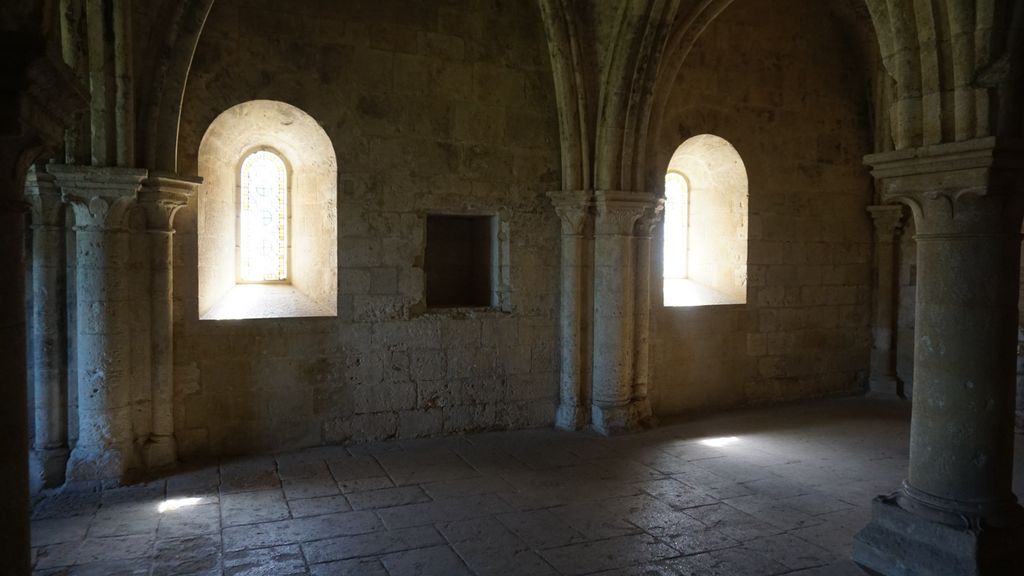 Silvacane Abbey, in La Roque-d'Anthéron, one of the three medieval Cistercian abbeys of Provence (alongside Sénanque and le Thoronet), also referred to as the “three sisters of Provence” (“les trois sœurs provençales“).