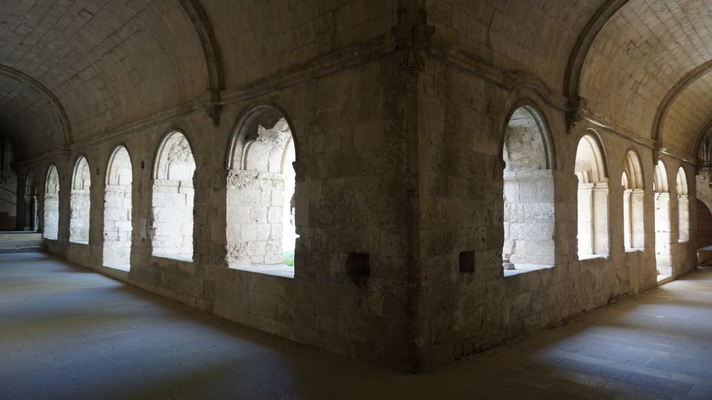 Silvacane Abbey, in La Roque-d'Anthéron, one of the three medieval Cistercian abbeys of Provence (alongside Sénanque and le Thoronet), also referred to as the “three sisters of Provence” (“les trois sœurs provençales“).