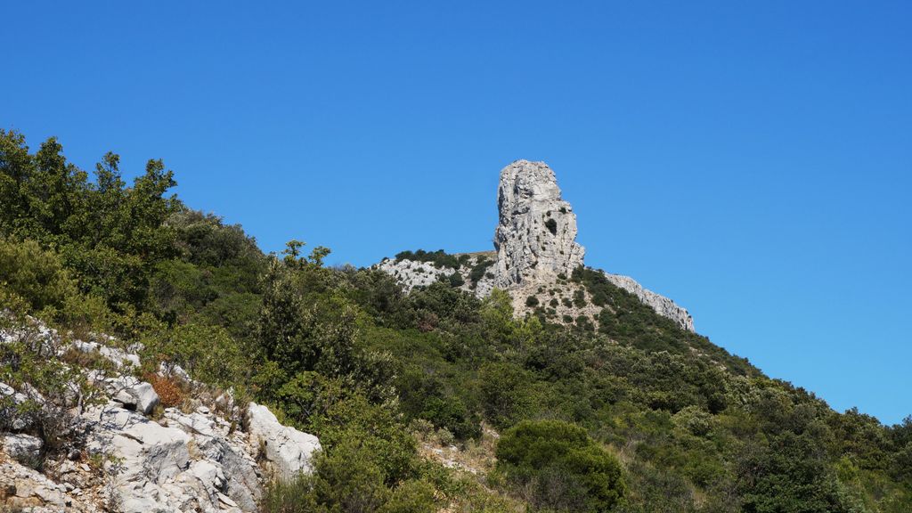 On the way from Aubagne to Sainte-Baume, in Provence