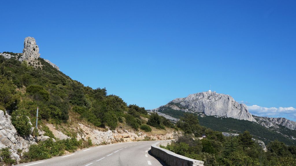 On the way from Aubagne to Sainte-Baume, in Provence