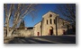 Silvacane Abbey, in La Roque-d'Anthéron, in winter lights