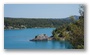 The lake of the Barrage de Bimon, the hills on the St Victoire, nearby Aix-en-Provence