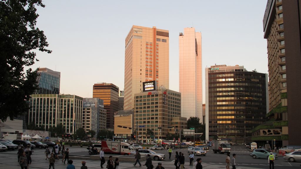 Centre of Seoul, Korea
