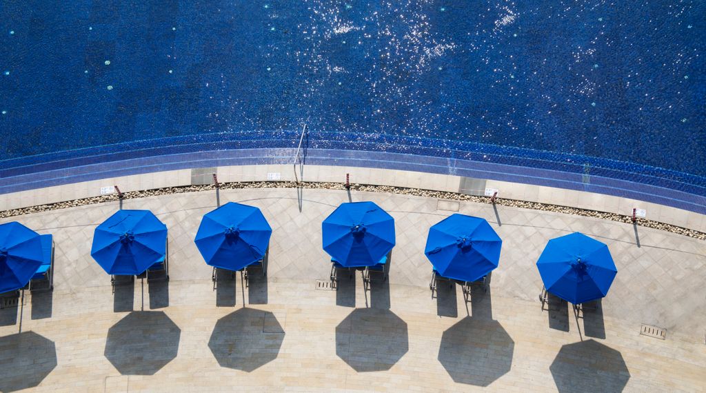 View of the pool at the Sheraton Dameisha Resort, Shenzhen