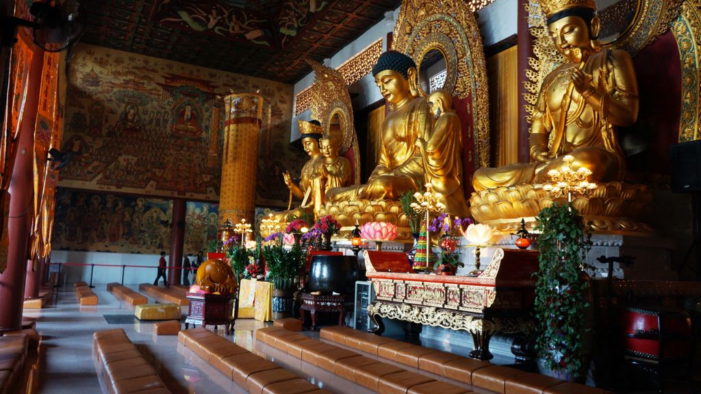 Hongfa Si Temple, Fairly Lake Botanical Garden, Shenzhen, China