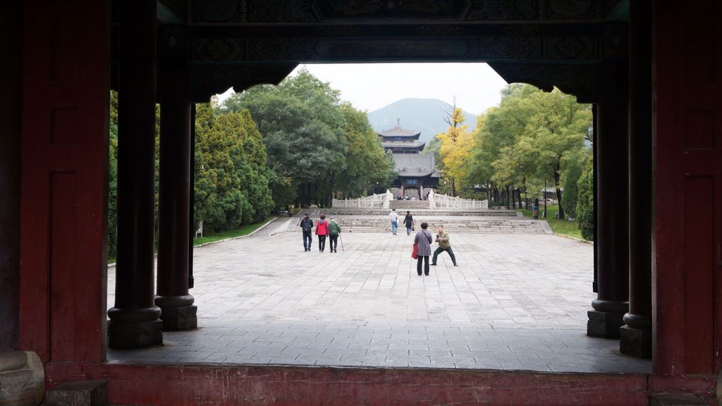 Jinci Park and Temple, Taiyuan. (It was founded about 1,400 years ago and expanded during the following centuries, resulting in a diverse collection of more than 100 sculptures, buildings, terraces, and bridges.)