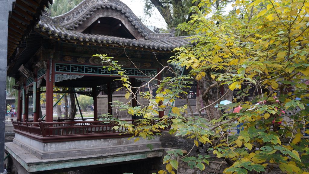Jinci Park and Temple, Taiyuan. (It was founded about 1,400 years ago and expanded during the following centuries, resulting in a diverse collection of more than 100 sculptures, buildings, terraces, and bridges.)