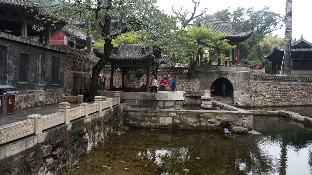 Jinci Park and Temple, Taiyuan. (It was founded about 1,400 years ago and expanded during the following centuries, resulting in a diverse collection of more than 100 sculptures, buildings, terraces, and bridges.)