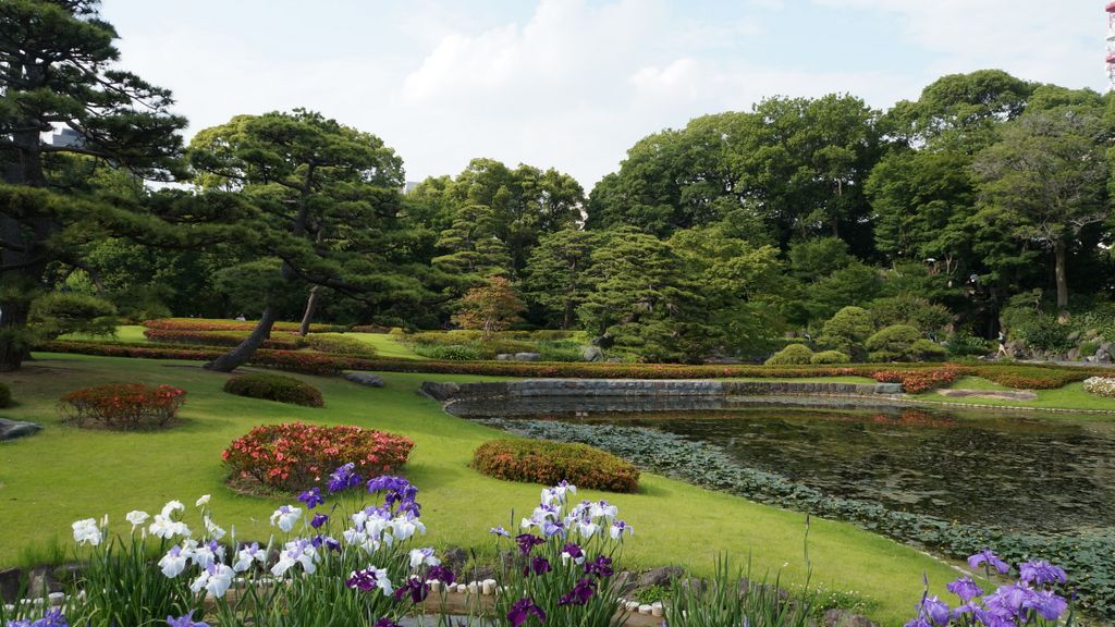 Gardens of the Imperial Palace in Tokyo, Japan