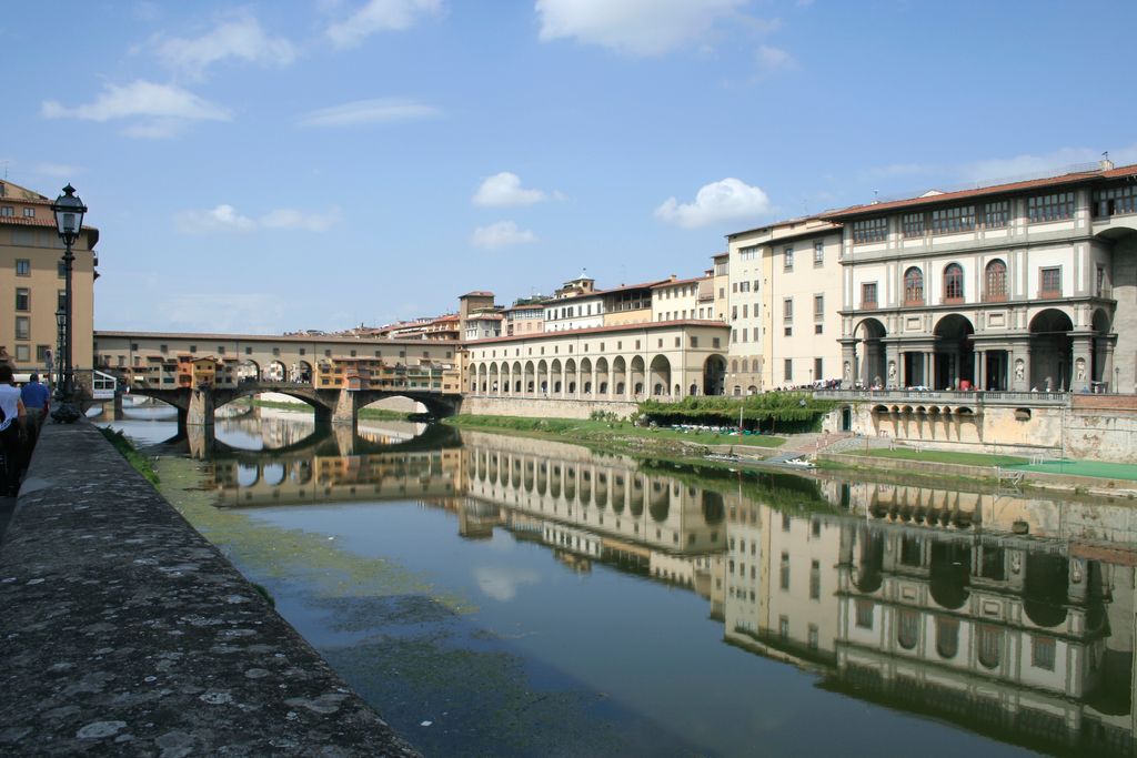 Ponte Vecchio and the Palace of the Uffizi, Florence, Italy
