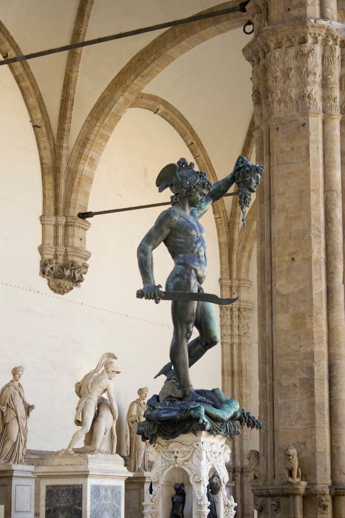 Cellini's Perseus, Loggia dei Lanzi, Florence, Italy